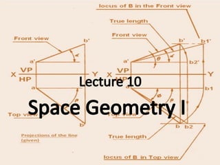 Comprehensive Guide to Space Geometry in Engineering Graphics | PPSX