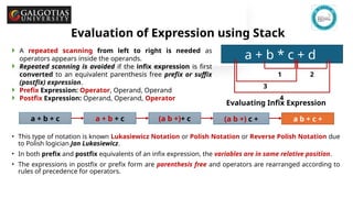 evaluation of expression using stack Lecture-10 (1).pptx