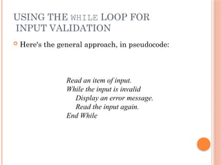 Control-structure - while loop and do-while loop.pptx
