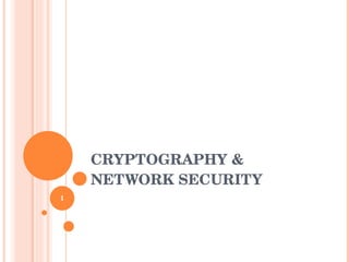 CRYPTOGRAPHY & NETWORK SECURITY 