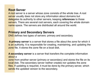 Introduction to Application layer and Domain Name Space | PDF