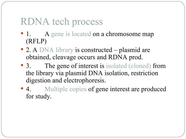 RECOMBINANT DNA TECHNOLOGY ASSIGNMENT PDF PPT visual data 7