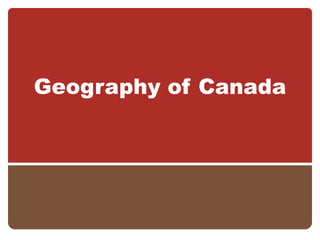 Geography of Canada 