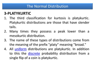 The Normal distribution | PPTX