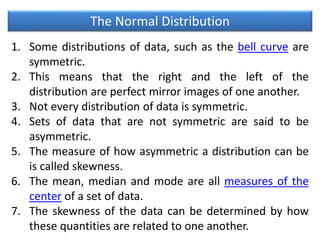 The Normal distribution | PPTX