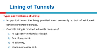 Structural Lining Method Tunnelling | PPTX