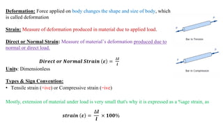 Mechanic of materials 1 lecture 1 | PDF