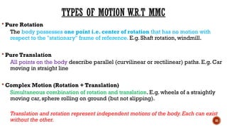 Pure Rotation Meaning Lecture - 1 & 2.pptx of mechanical engineering subject Mechanics of ...