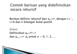 Fungsi rekursifFungsi rekursifFungsi rekursifFungsi rekursifFungsi ...