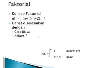 Fungsi rekursifFungsi rekursifFungsi rekursifFungsi rekursifFungsi ...