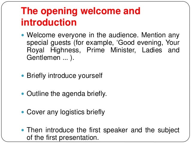 The Role Of The Master Of Ceremonies