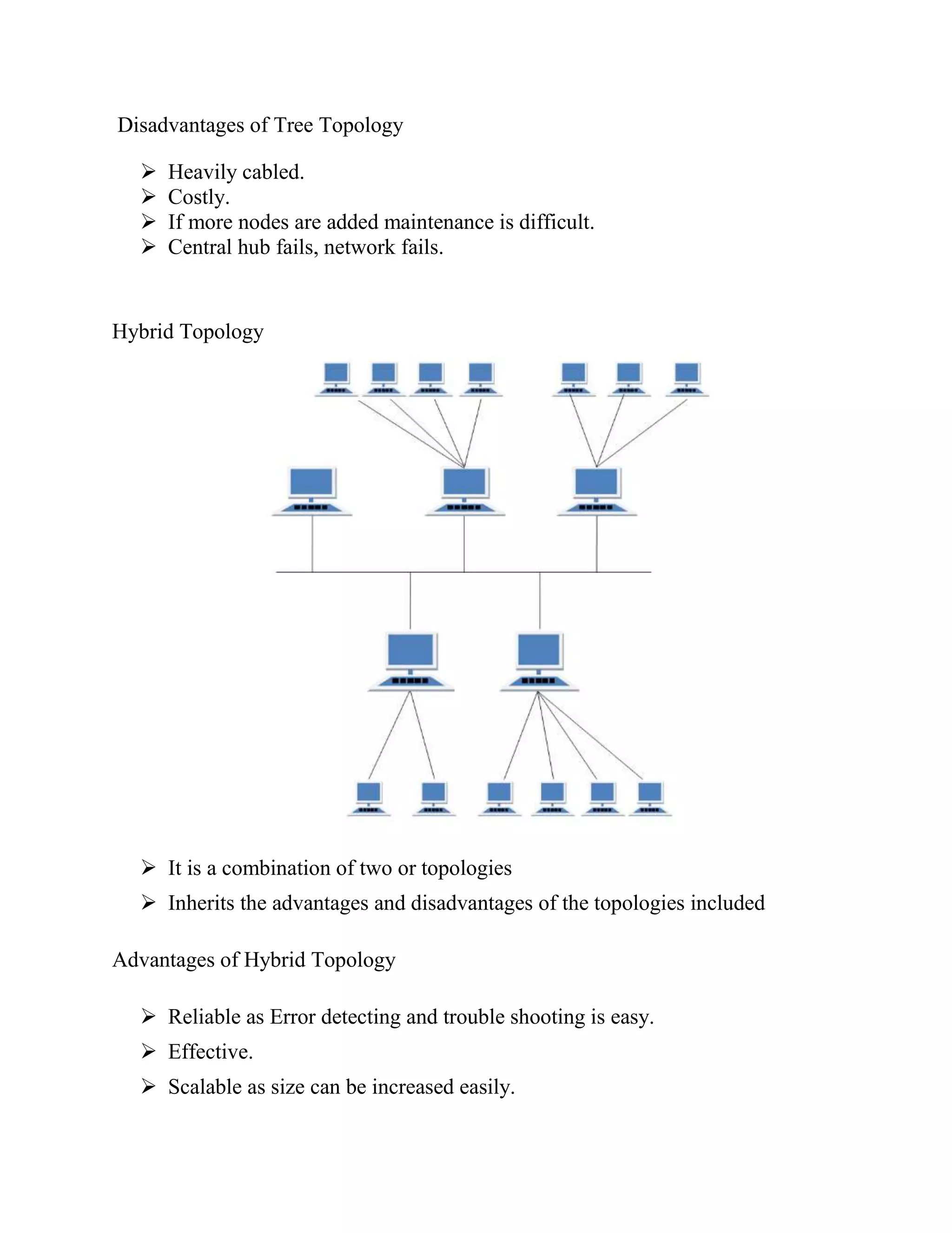 What is network topology, Bus, Star, Ring, Tree, Mesh topology | PDF