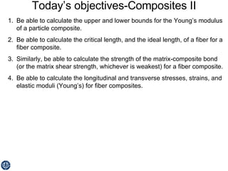 Today’s objectives-Composites II ,[object Object],[object Object],[object Object],[object Object]