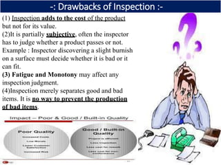 inspection and testing of quality in TQM | PDF