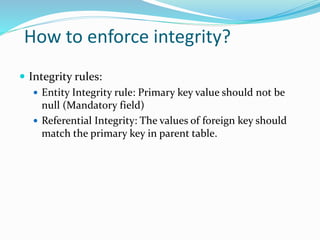 Lecture 1&2(rdbms-ii) | PPTX
