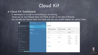 CS193p

Fall 2017-18
Cloud Kit
Cloud Kit Dashboard
A web-based UI to look at everything you are storing.
Shows you all you...