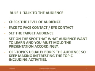 Lecture 14-15-16-presentation skills and tips | PPSX