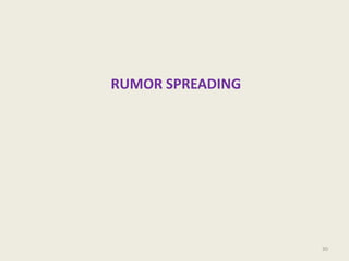 RUMOR SPREADING

30

 
