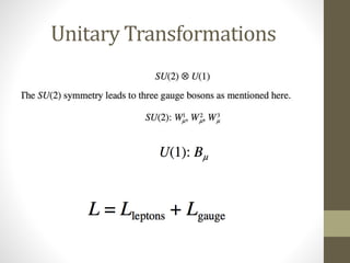 Unitary Transformations
 