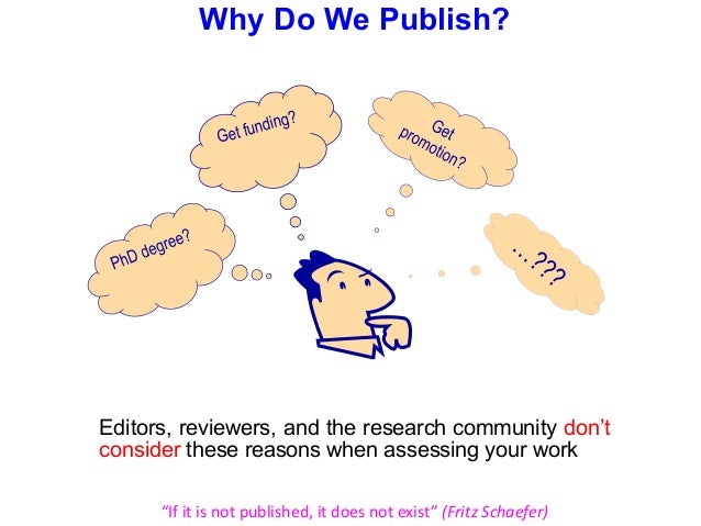 Why do we write research papers