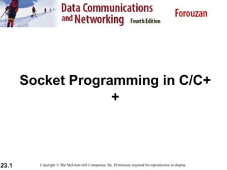 LECTURE-17(Socket Programming) Detailed. | PPT