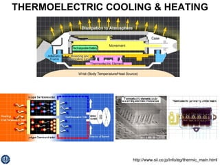 THERMOELECTRIC COOLING & HEATING http://www.sii.co.jp/info/eg/thermic_main.html 
