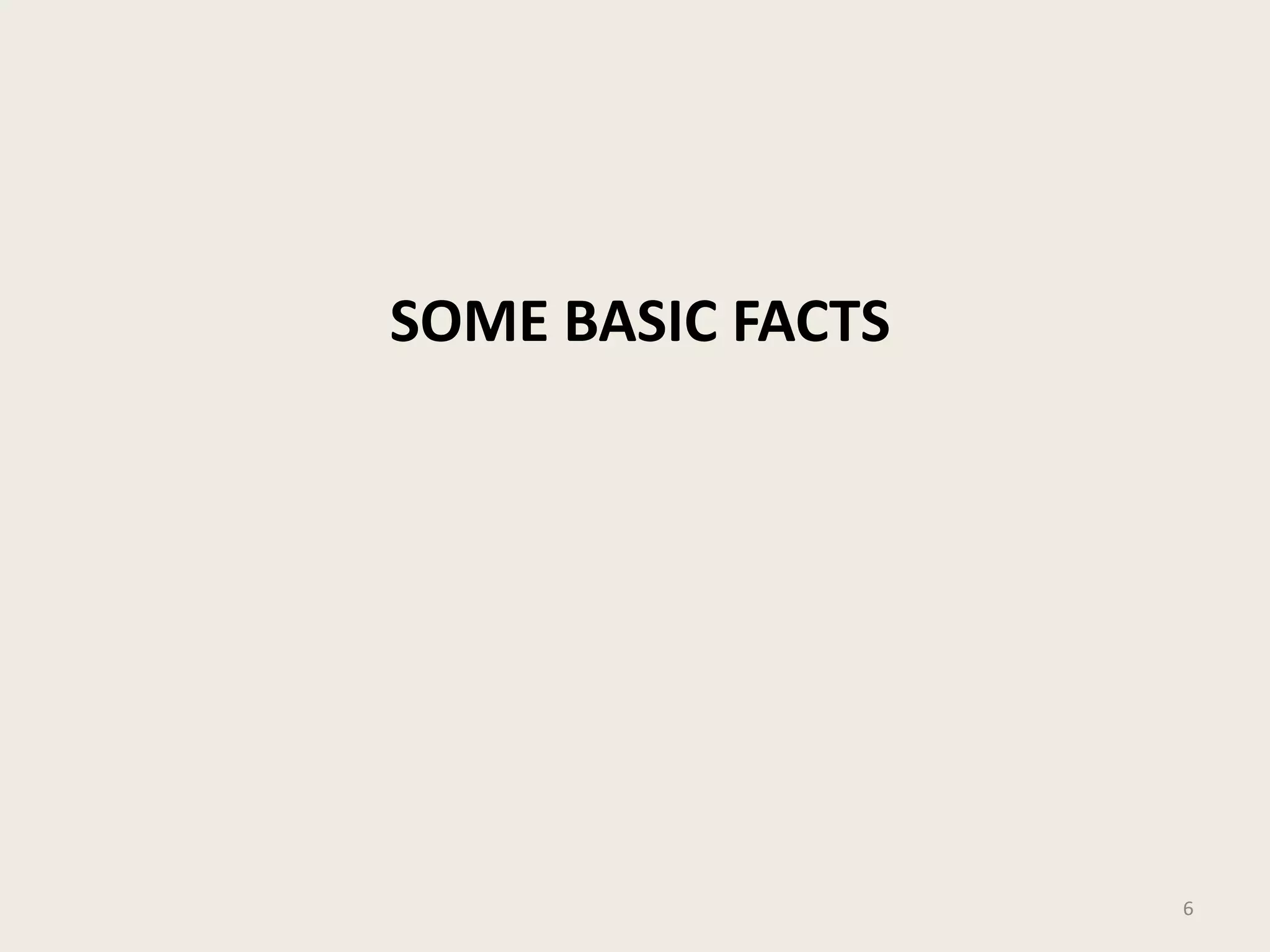 SOME BASIC FACTS

6

 