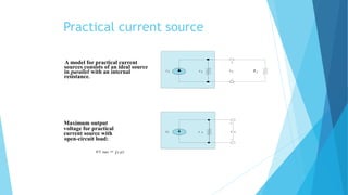 Practical Current Source Graph Lecture 1 Basics of Electric Circuits | PDF