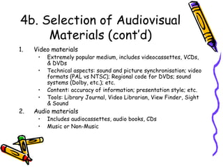 Lecture 1c: Collection Development | PPT