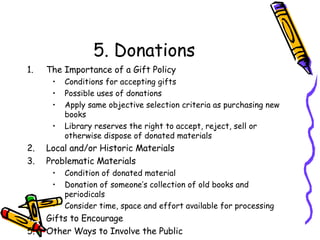 Lecture 1c: Collection Development | PPT
