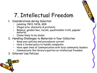Lecture 1c: Collection Development | PPT
