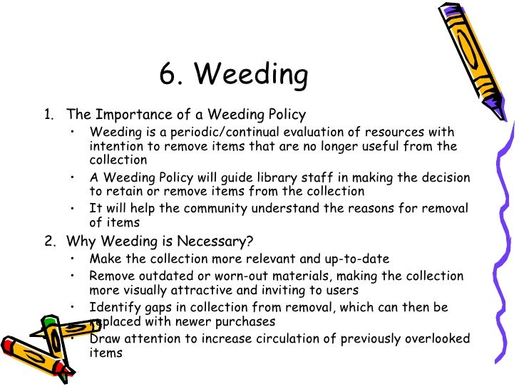 importance of collection development policy pdf