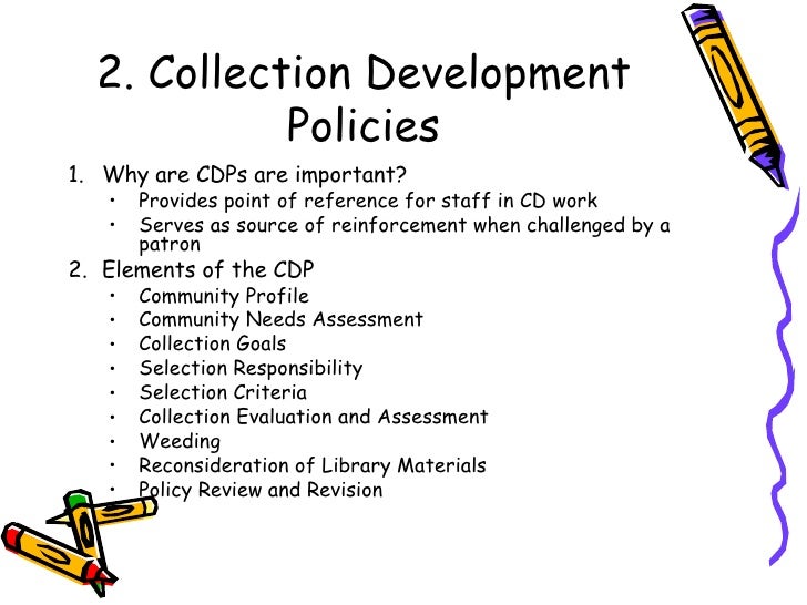 Lecture 1c Collection Development