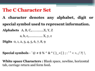 Lecture 1 introduction of C Programming Language | PPT