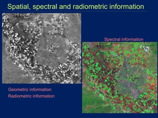 Spatial Radiométrique Example lecture-1 History of remote sensing; Lecture 2 Introduction to Remote ...