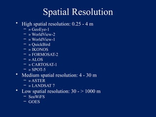 lecture-1 History of remote sensing; Lecture 2 Introduction to Remote ...