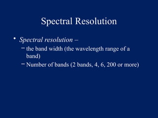 lecture-1 History of remote sensing; Lecture 2 Introduction to Remote ...