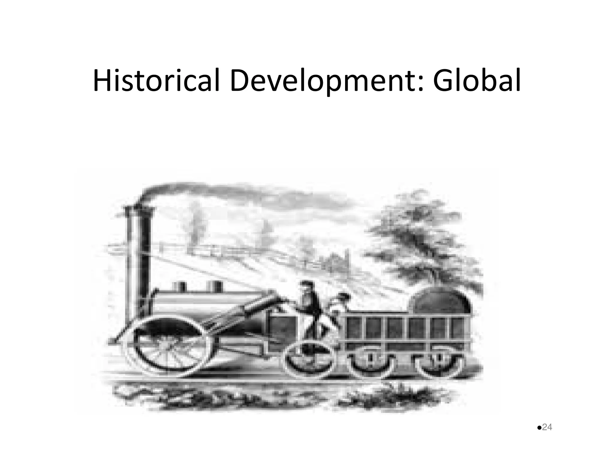 Historical Development: Global 
24 
 