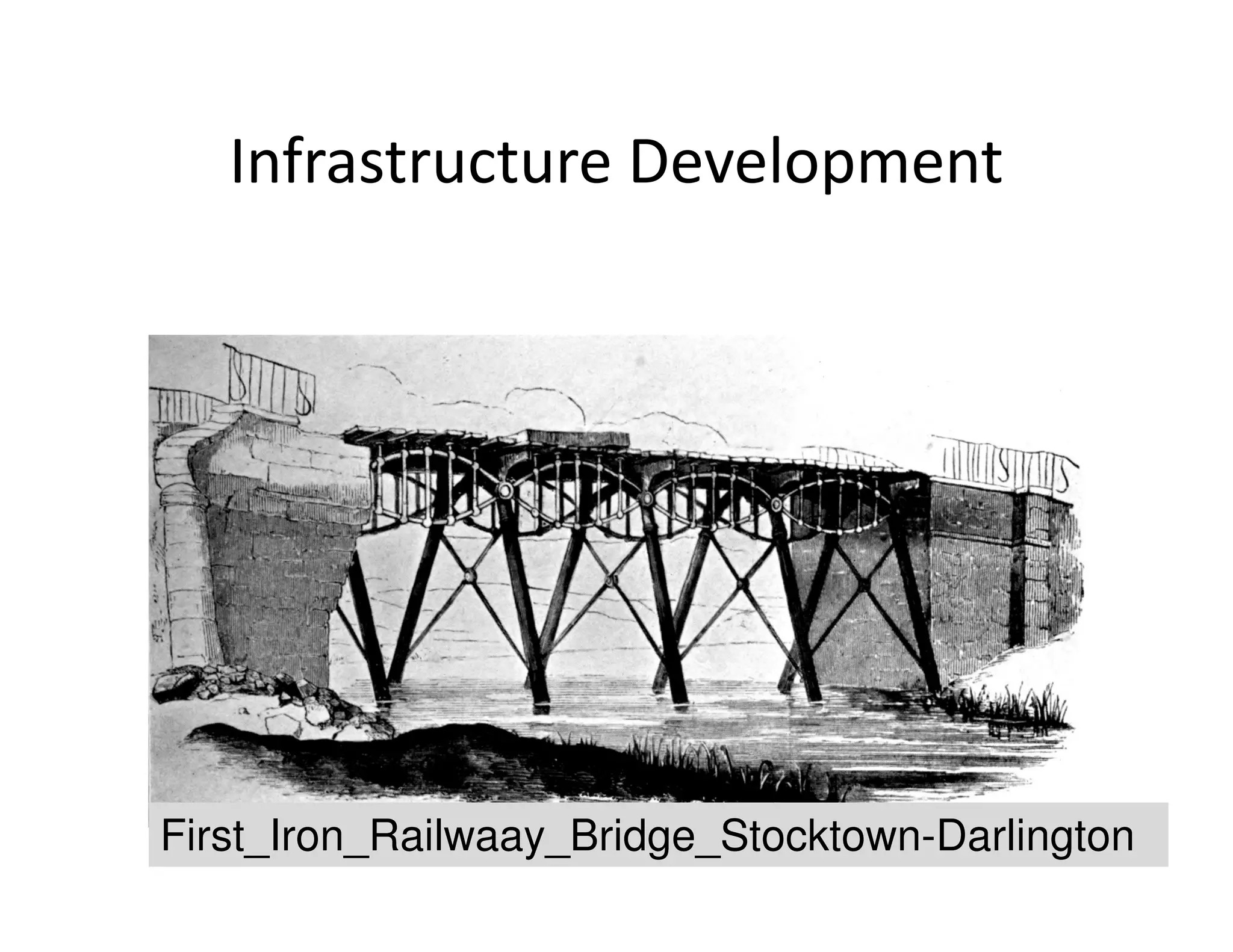 Infrastructure Development 
28 First_Iron_Railwaay_Bridge_Stocktown-Darlington 
 