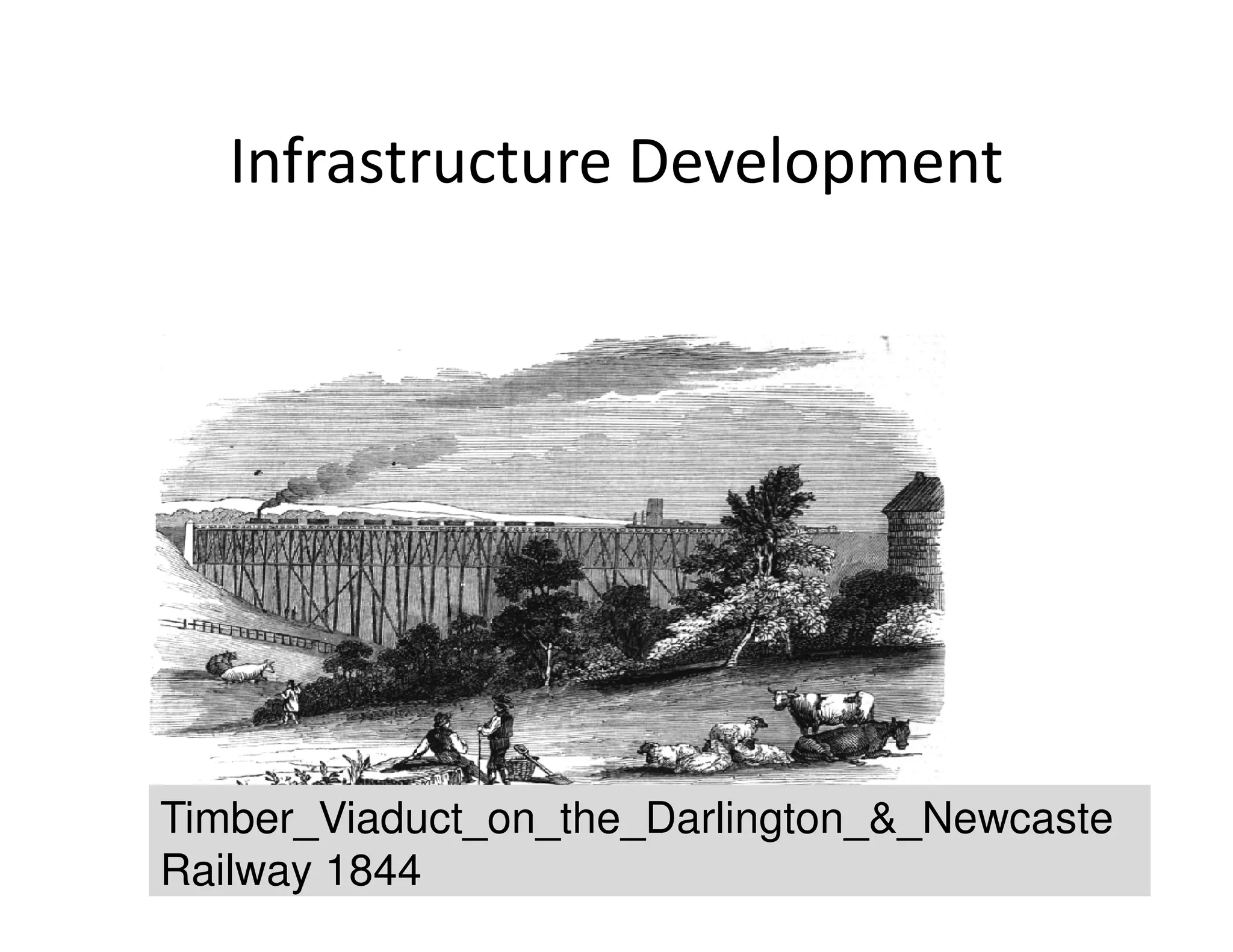 Infrastructure Development 
Timber_Viaduct_on_the_Darlington__Newcaste 
29 
Railway 1844 
 