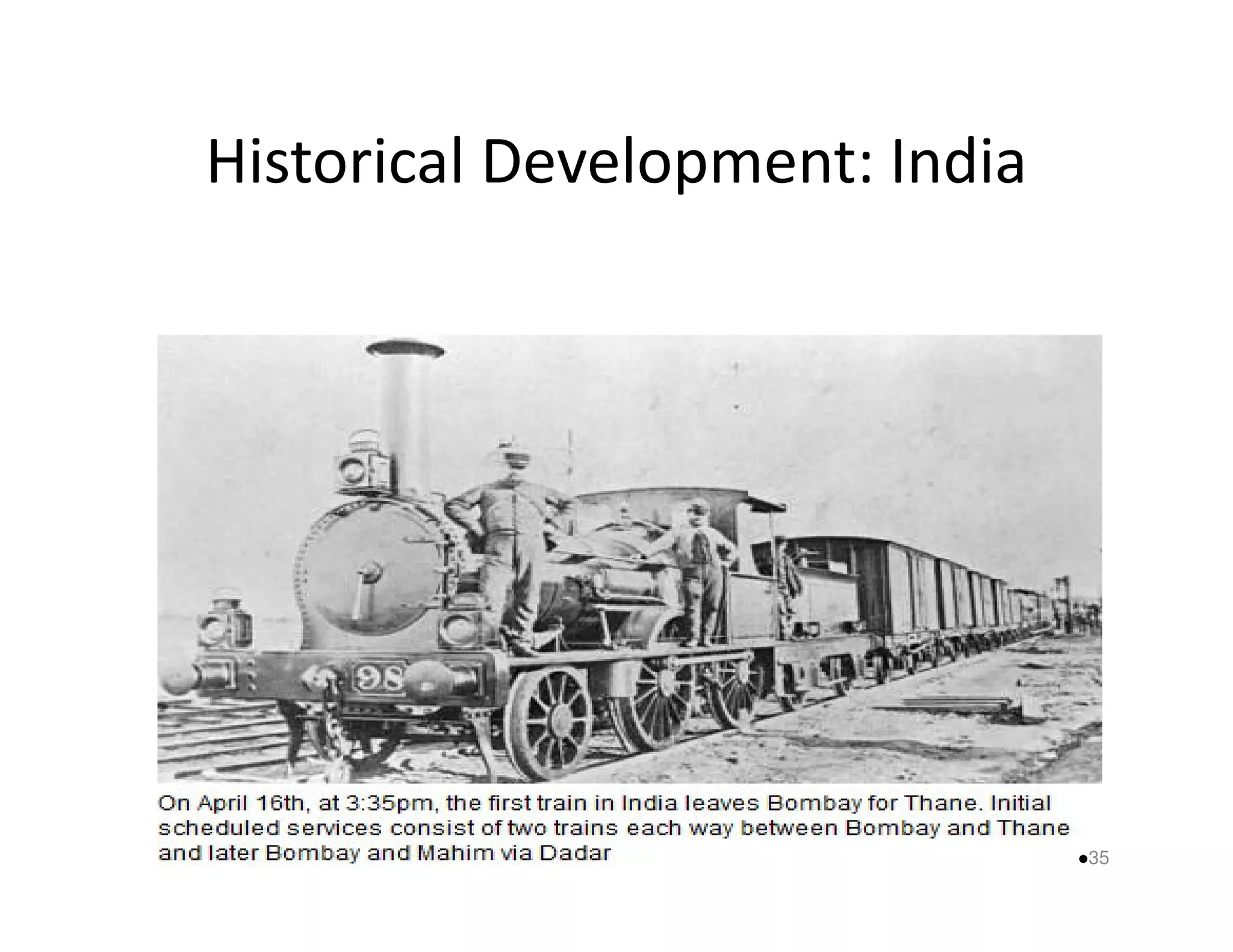Historical Development: India 
35 
 
