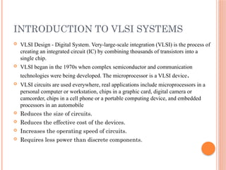 Comprehensive Introduction to VLSI Systems and CMOS Technology ...