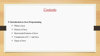 Lecture - 1 introduction to java | PPTX | Programming Languages | Computing