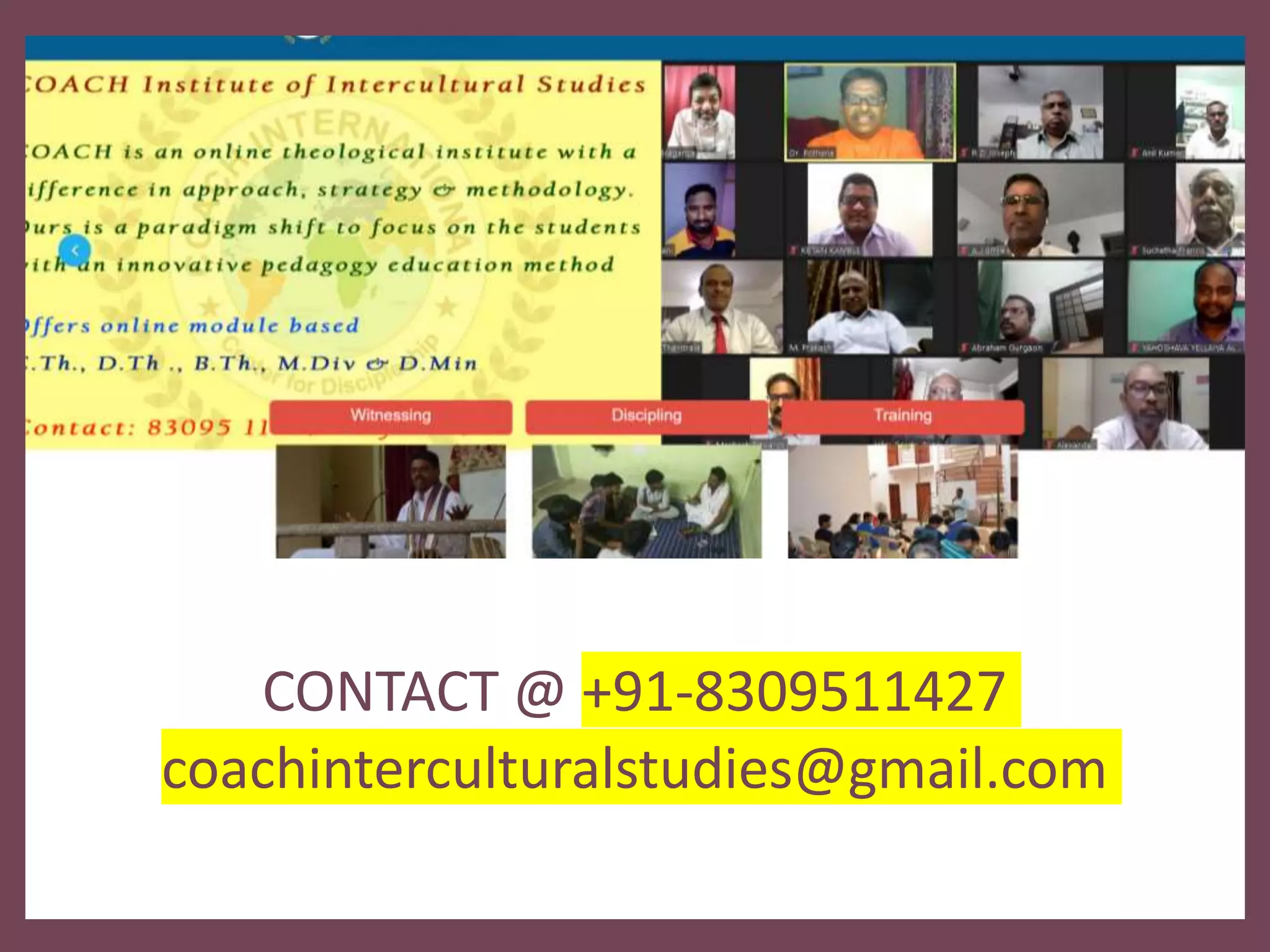 CONTACT @ +91-8309511427
coachinterculturalstudies@gmail.com
 
