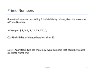 Lecture 1 (numbers and laws of indices) | PPTX