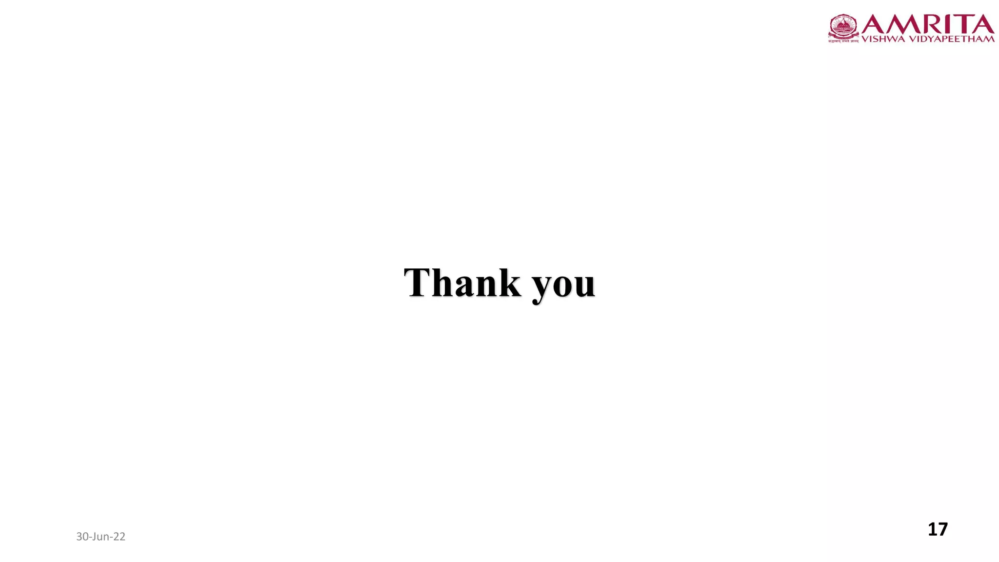 30-Jun-22 17
Thank you
 