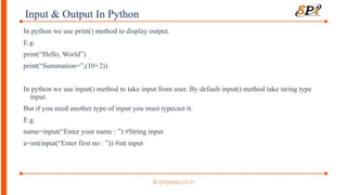 university notes Lecture - 1 (Python) E-Notes.pptx