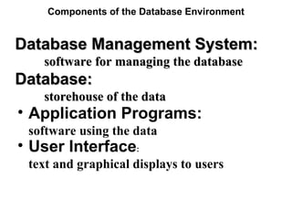 Database Software Definition Computer Software Design and Architecture. -2.ppt