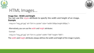 HTML Basics, Tags and Elements, the properties of elements | PDF