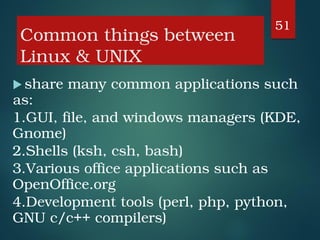 Comprehensive Introduction to Linux and Unix Operating Systems | PDF